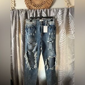 Cello Distressed Blue Jeans for Women